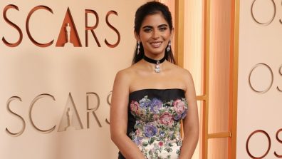 Isha Ambani Stuns in Strapless Black Valentino Dress for Oscars Red Carpet 2026