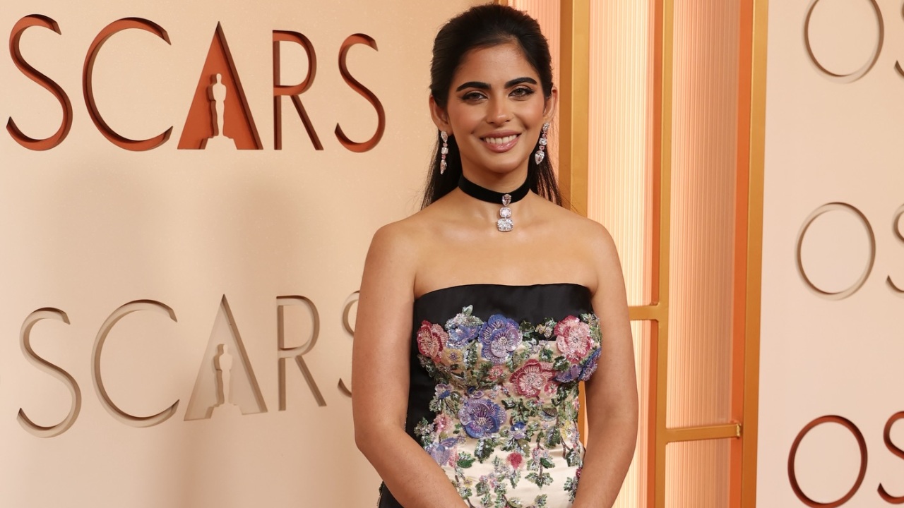 Isha Ambani Stuns in Strapless Black Valentino Dress for Oscars Red Carpet 2026