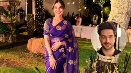 Jasmin Bhasin Turns' Param Sundari' In Purple Sheer Saree, Leaves BF Aly Goni Spellbound