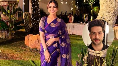 Jasmin Bhasin Turns’ Param Sundari’ In Purple Sheer Saree, Leaves BF Aly Goni Spellbound