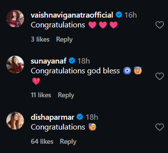 Kinshuk Vaidya Welcome 1st Child With Wife Diiksha Nagpal; Hiba Nawab, Disha Parmar & Others React 990221