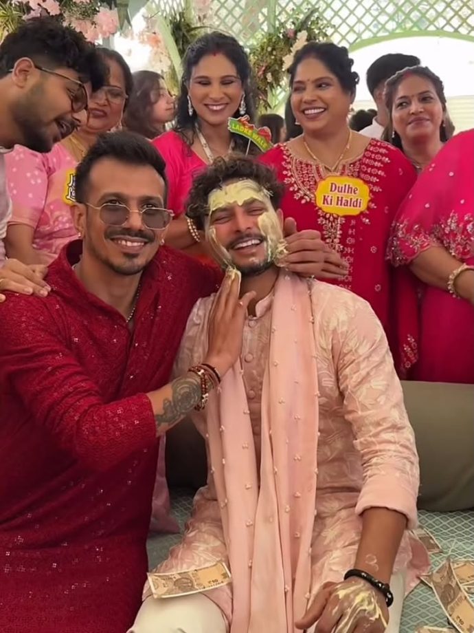 Kuldeep Yadav and Vanshika Chadha celebrate haldi and sangeet ahead of their wedding in Mussoorie 990813