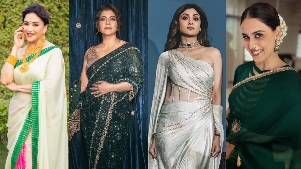 Madhuri Dixit, Kajol Devgn, Shilpa Shetty, and Genelia Deshmukh Show How Sarees Still Rule Bollywood Style 992741