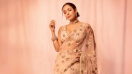 Malaika Arora Sets Hearts Racing In See-Through Pink Saree With Daring V-Neck Blouse: See Pics