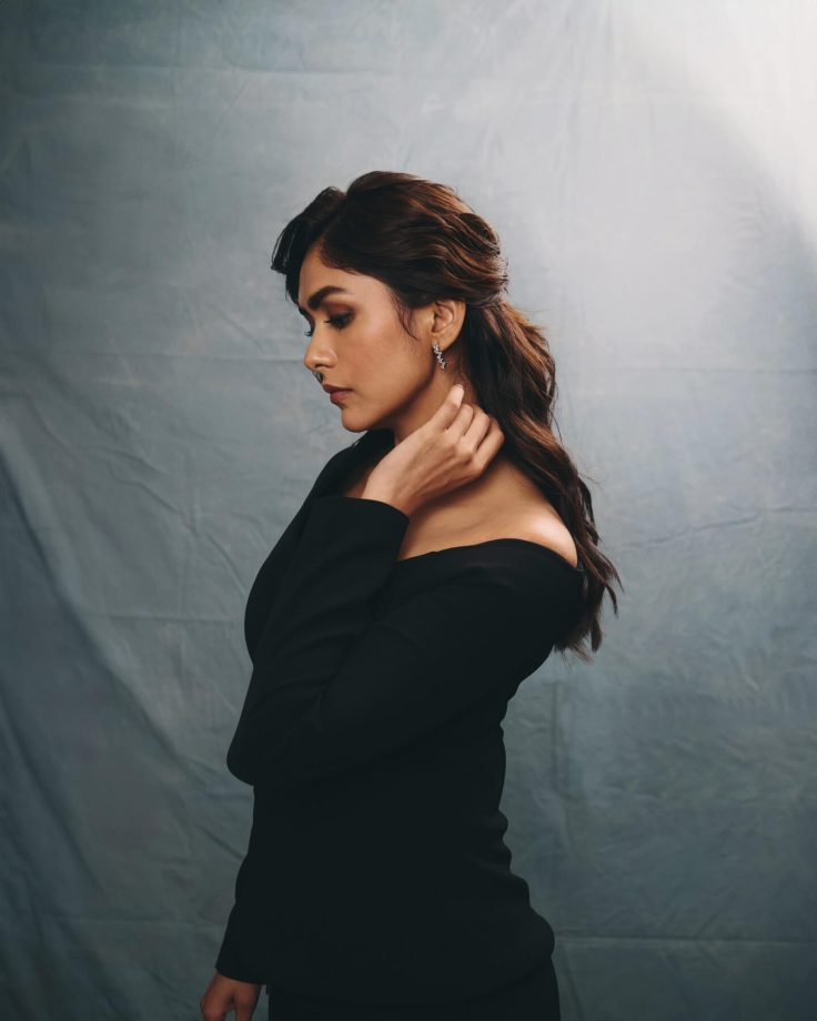 Mrunal Thakur Turns Boss Babe In Black Off-shoulder Attire, Mouni Roy Reacts 992163