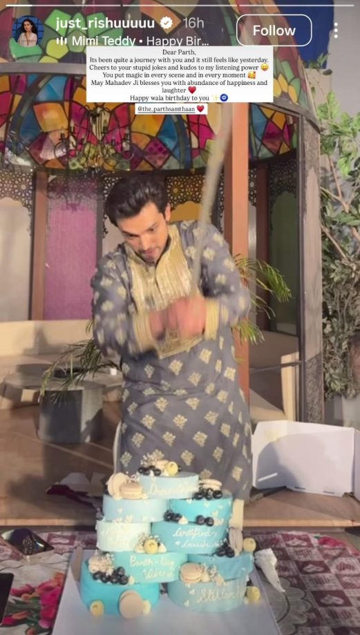 Parth Samthaan Celebrates His 35th Birthday On 'Seher Hone Ko Hai' Sets; Co-star Rishta Kothari Says, 