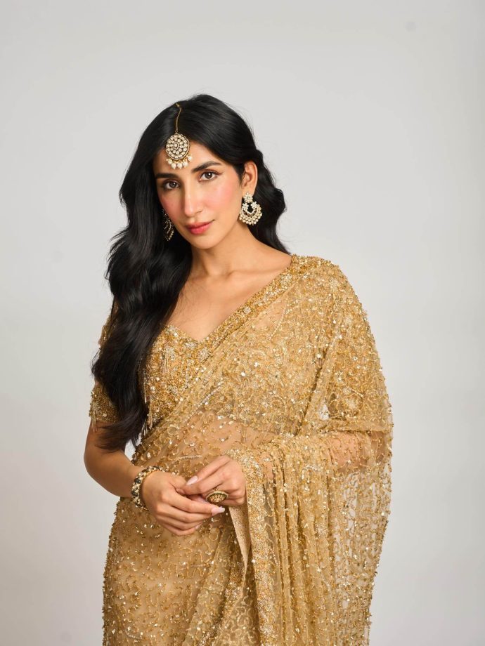 Parul Gulati Shines in a Gold Saree and Keeps It Simple Yet Stunning 992610