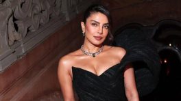 Priyanka Chopra Jonas Stuns in Sculpted Black Couture at Bvlgari Event
