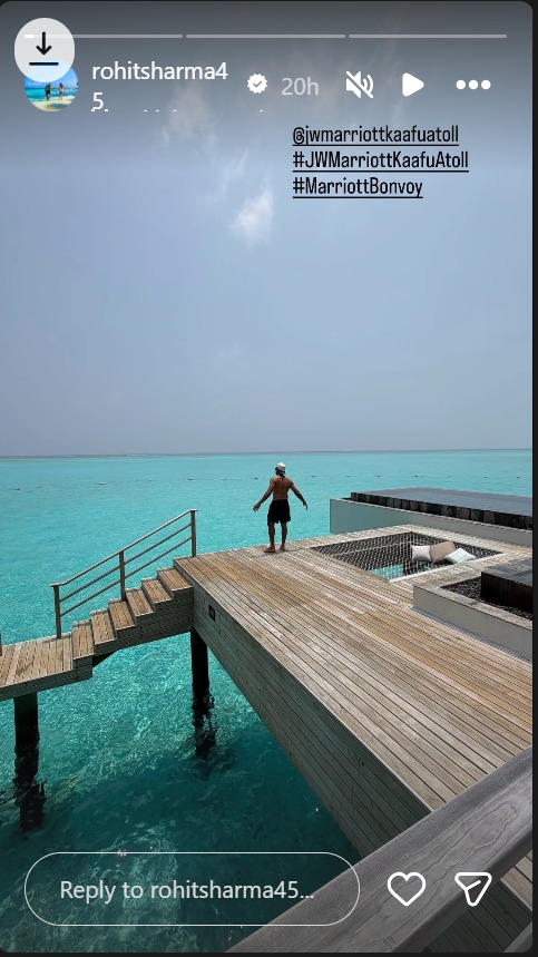 Rohit Sharma’s Shirtless Maldives Vacation Photo Goes Viral, Fans Praise His Fitness Transformation 990377