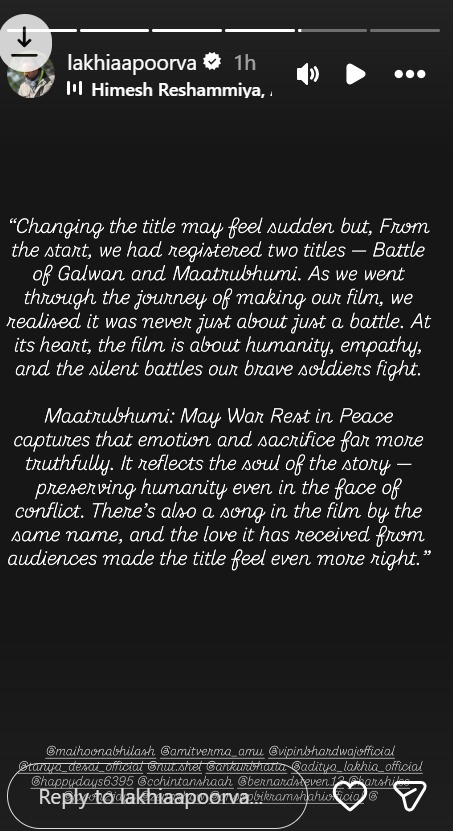 Salman Khan’s ‘Battle of Galwan’ retitled as Maatrubhumi: May War Rest In Peace 991131