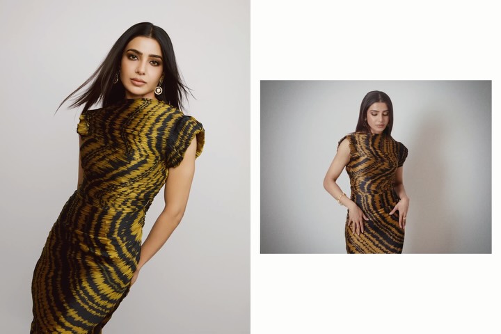 Samantha Ruth Prabhu Brings Bold Elegance In Statement Pattern Look 992409