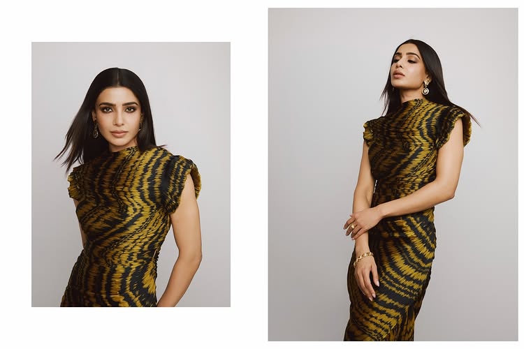 Samantha Ruth Prabhu Brings Bold Elegance In Statement Pattern Look 992410