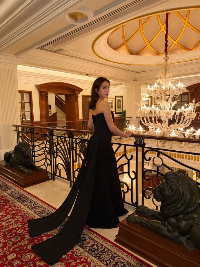 Sara Ali Khan Looks Elegant In A Classic Black Gown 989912