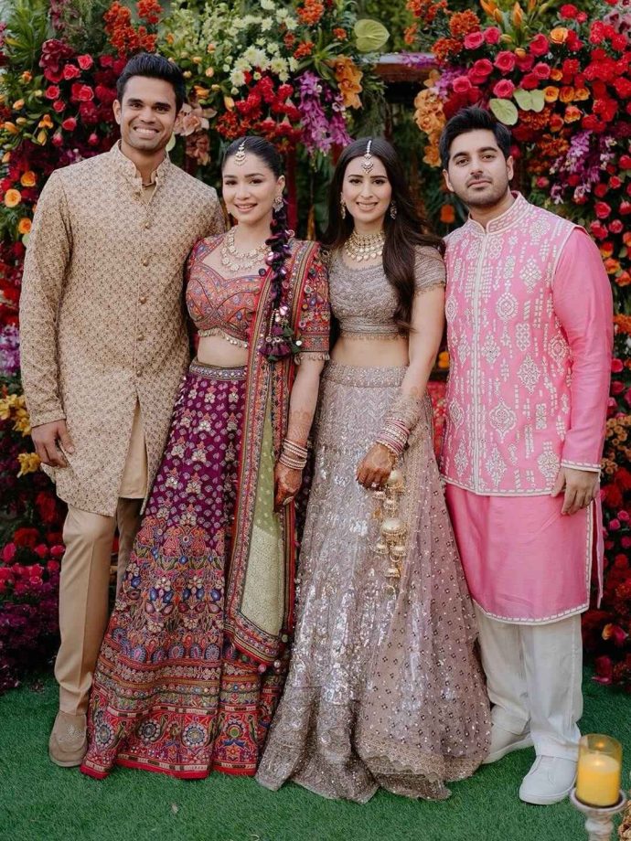 Sara Tendulkar’s Vibrant Mehendi Look: A Colourful Lehenga, Braided Hair, And A Heartwarming Family Moment 990708