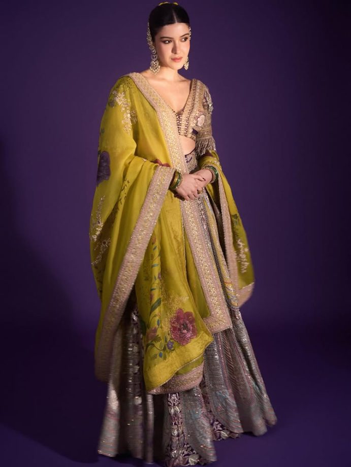 Shanaya Kapoor Glows In Festive Anamika Khanna Lehenga Look 990482