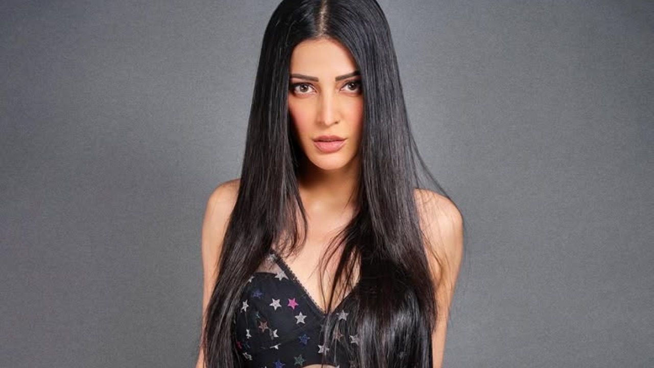 Shruti Haasan Owns Edgy Glam in Sheer Corset and Asymmetric Skirt 992036