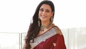 Shweta Tiwari Channels Royal Grandeur In Maroon Banarasi Saree With Backless Blouse – See Pics