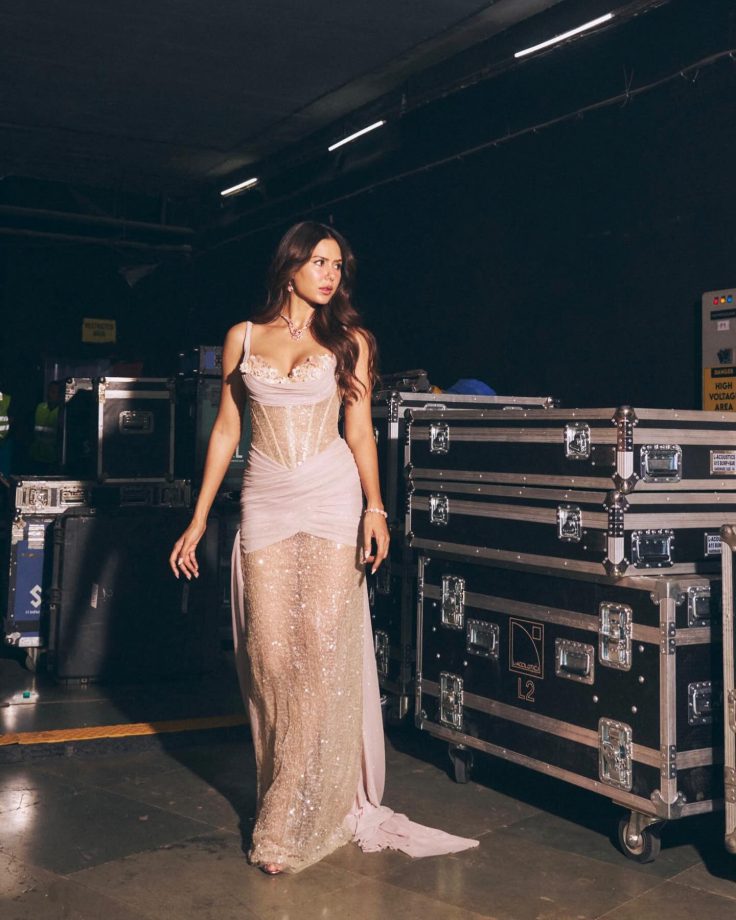 Sonam Bajwa Stuns In Shimmering Corset Gown, Serves Bold Glamour With Elegant Silhouette 990753