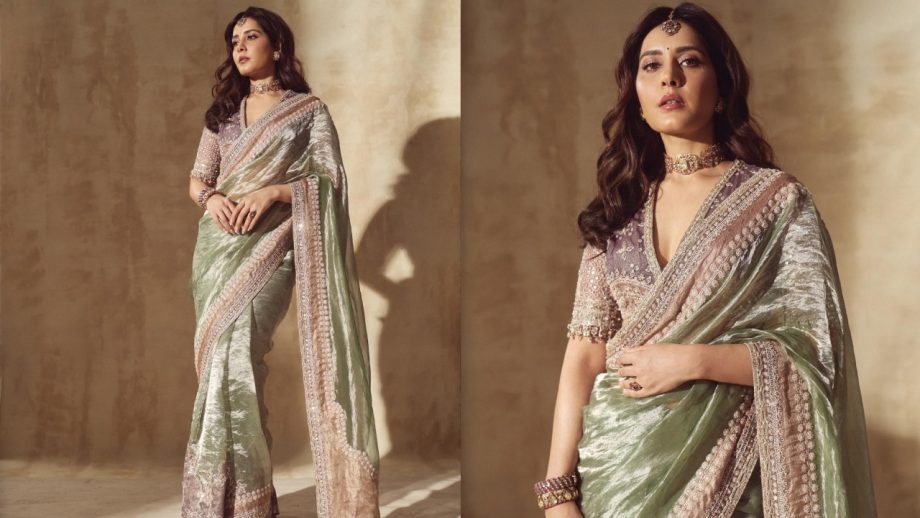 Sreeleela to Raashii Khanna: South actresses serving stunning designer saree looks 990874