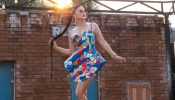 Sunny Leone Adds Drama To Sunset Style In A Floral Mini Dress
