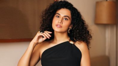 Taapsee Pannu keeps it bold and classy in a black slit dress