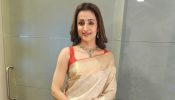 Trisha Krishnan Keeps It Graceful In Red Blouse And Golden Saree