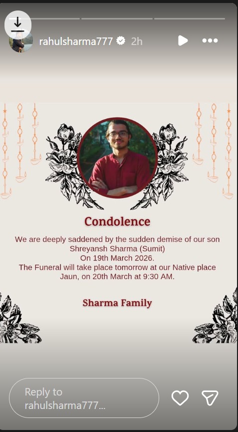 YRKKH's Rahul Sharma Reacts To 3 IIT-Bombay Students Car Accident Incident: 