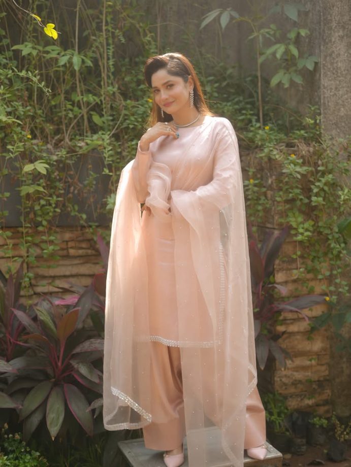 Ankita Lokhande keeps it soft and graceful in a dreamy pastel ethnic look 994714