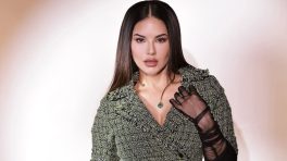 Sunny Leone Turns Up the Edge in a Chic Tweed Mini Look