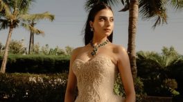 Farrhana Bhatt Glows in Elegant Beige Gown with Timeless Charm