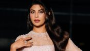 Jacqueline Fernandez keeps it soft and dreamy in a sheer blush ensemble