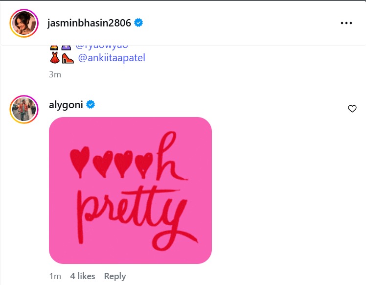 Jasmin Bhasin stuns in a hot-pink athleisure look; Aly Goni calls her ‘ooh pretty.’ 994629