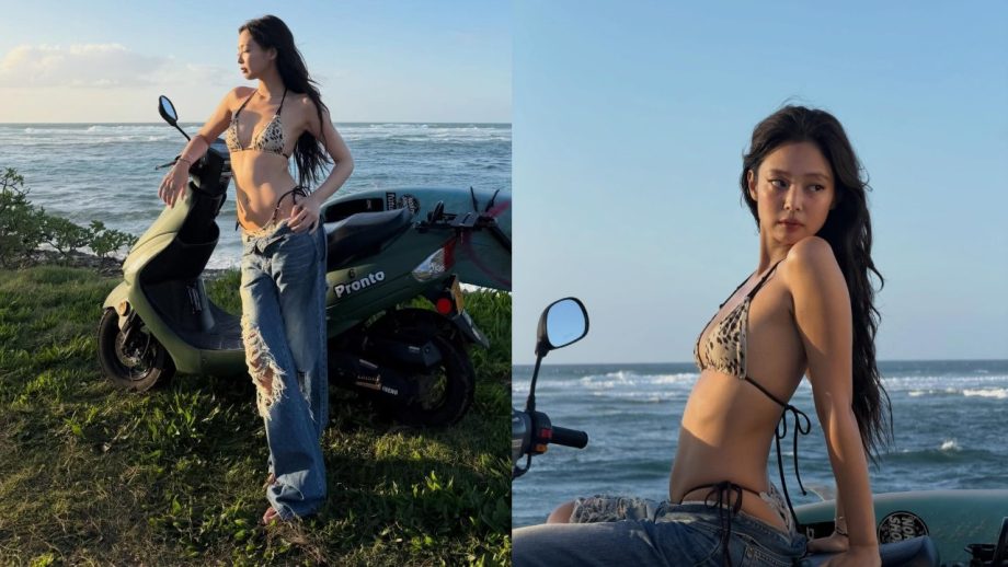 Jennie Kim brings effortless beach style in a bikini and a denim look 993518