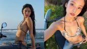 Jennie Kim brings effortless beach style in a bikini and a denim look