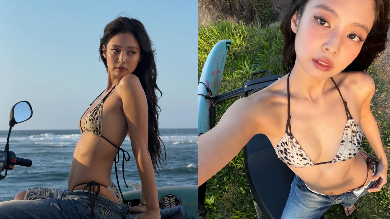 Jennie Kim brings effortless beach style in a bikini and a denim look 993520