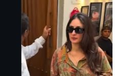 Kareena Kapoor keeps summer dressing simple in a Kalamkari shirt and black pants for a Bandra lunch outing