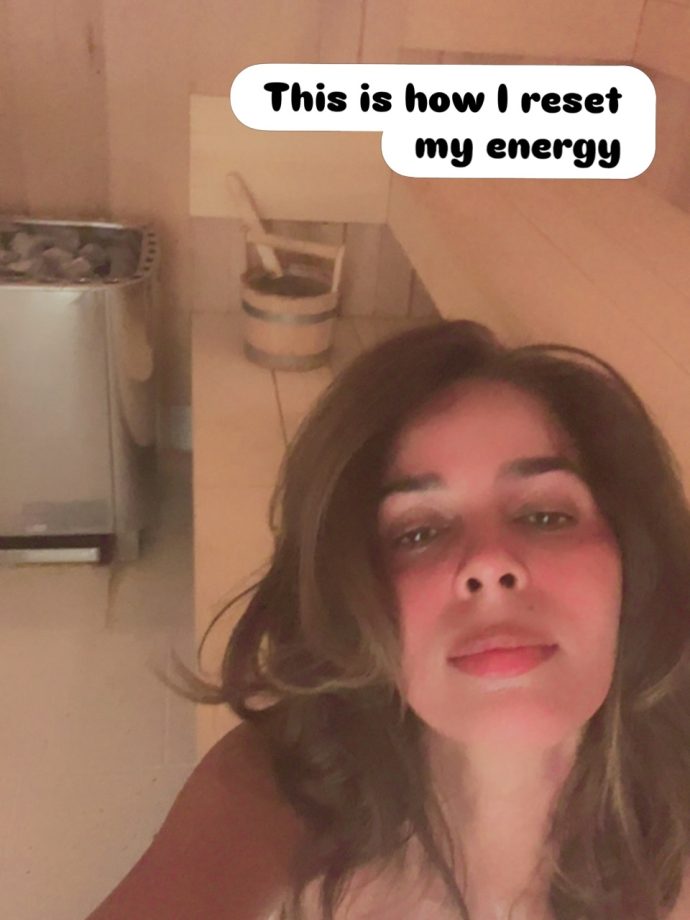 Mallika Sherawat embraces wellness in detox mode, shares cozy sauna moments in a bathrobe 995814