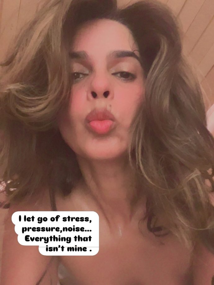 Mallika Sherawat embraces wellness in detox mode, shares cozy sauna moments in a bathrobe 995815