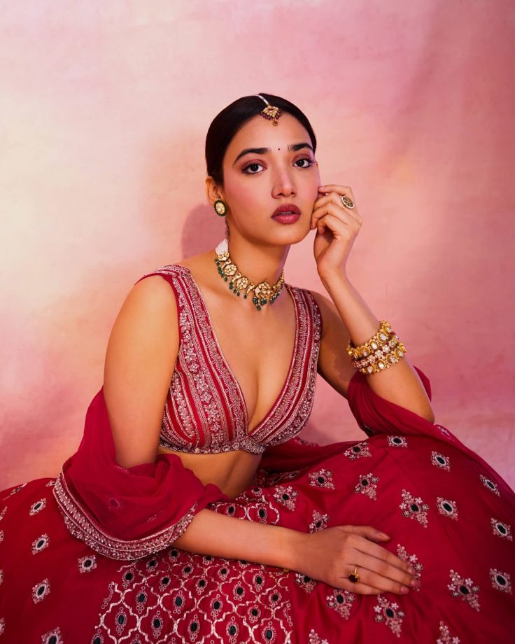 Medha Shankar Keeps It Bright and Festive in Red Lehenga 995311