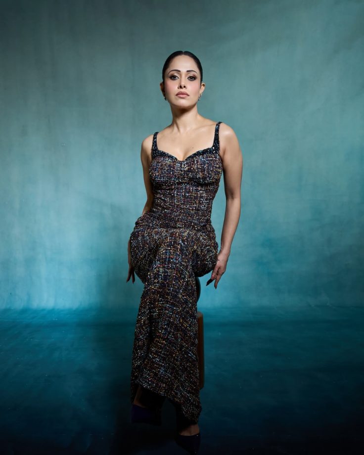 Nushrratt Bharuccha Brings Easy Glam in a Textured Bodycon Gown 995578