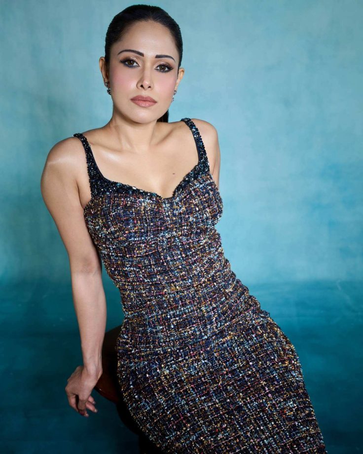 Nushrratt Bharuccha Brings Easy Glam in a Textured Bodycon Gown 995581