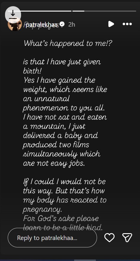 Patralekhaa Hits Back At Weight-Shaming Comments Says, 