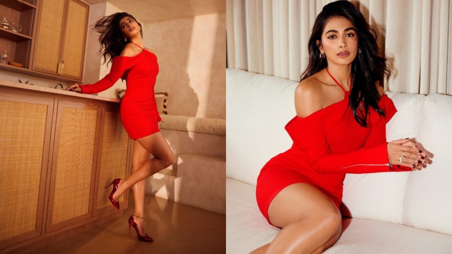 Pooja Hegde Brings Bold Red Looks—From Lehenga to Mini Dress, Your Style Guide 994478
