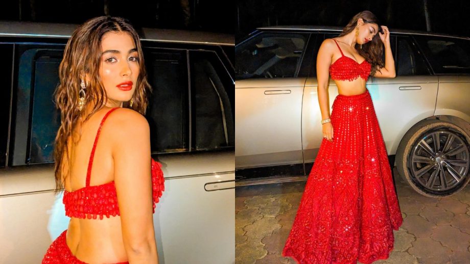 Pooja Hegde Brings Bold Red Looks—From Lehenga to Mini Dress, Your Style Guide 994481