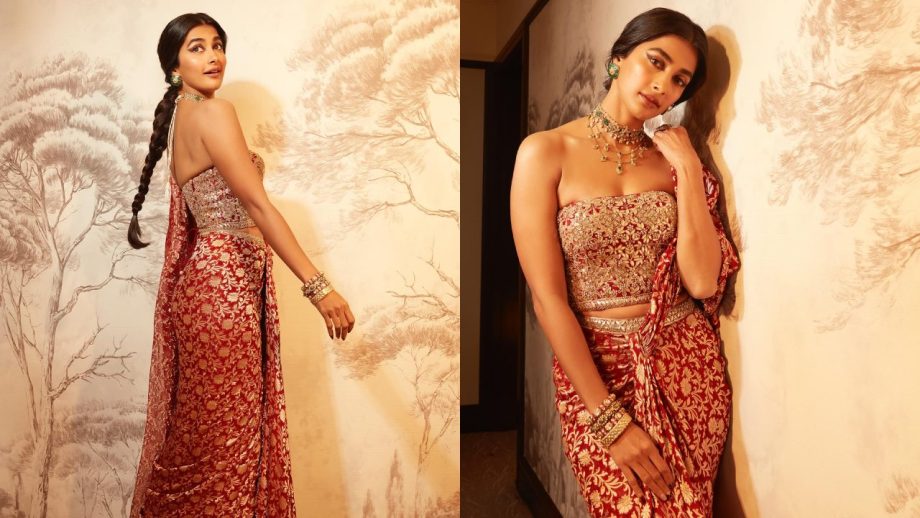 Pooja Hegde Brings Bold Red Looks—From Lehenga to Mini Dress, Your Style Guide 994471