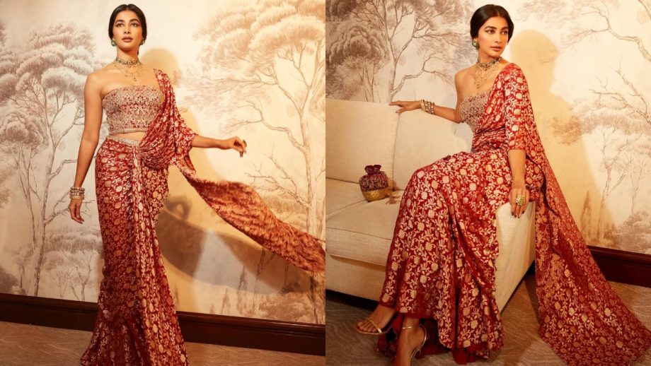 Pooja Hegde Brings Bold Red Looks—From Lehenga to Mini Dress, Your Style Guide 994472