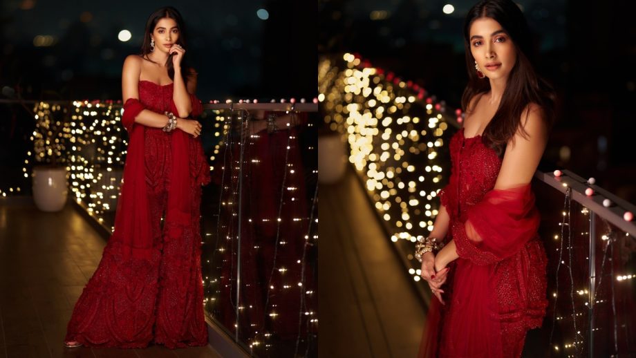 Pooja Hegde Brings Bold Red Looks—From Lehenga to Mini Dress, Your Style Guide 994474