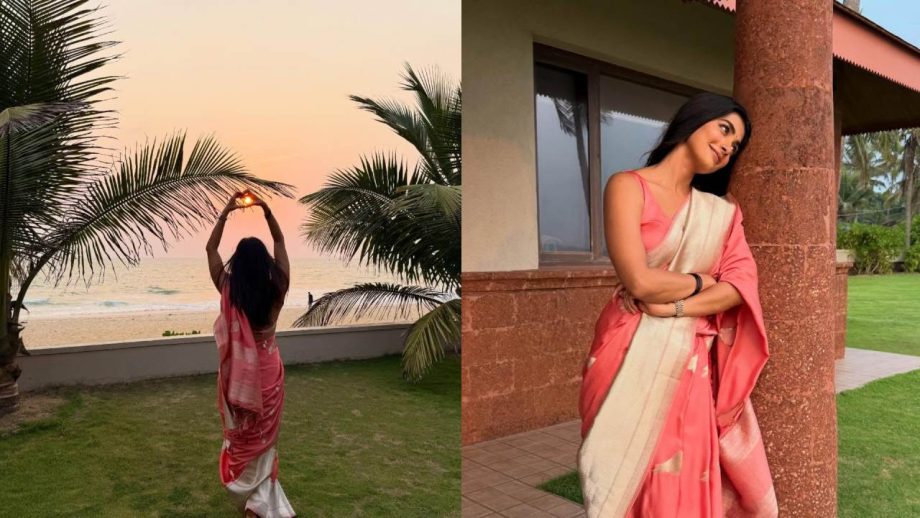 Pooja Hegde Shares Mangalore Trip Moments in Pink Saree, Gives a Glimpse of Food, Beach, and Temple Visit 995681