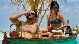 Rubina Dilaik and Abhinav Shukla turn up the heat in swimsuits on their Maldives vacation