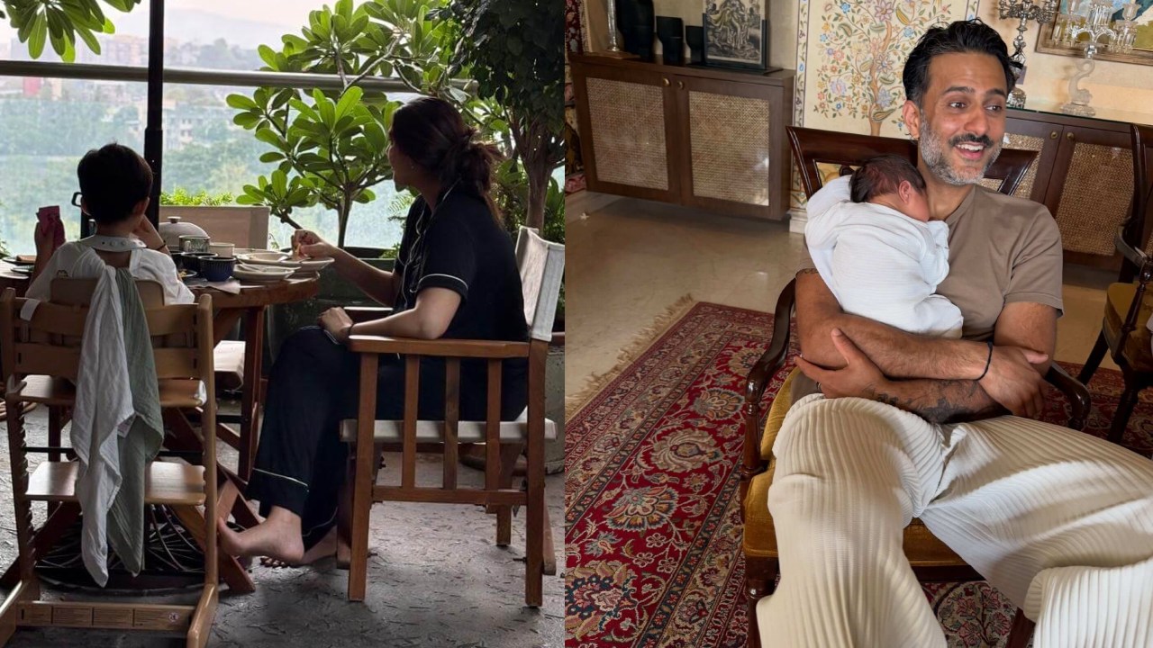 Sonam Kapoor shares a soft family moment with Anand Ahuja and their “three” 995371